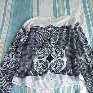 Size 2 white w/ black design